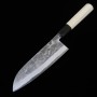 Couteau japonais santoku - MIURA - Acier bleu carbone Nashiji Serie - Taille : 16,5cm