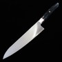 Couteau japonais de Chef Gyuto - ZANMAI - Série Revolution - Manche Décagonal Noire - Acier SG2 - Dimension: 21cm