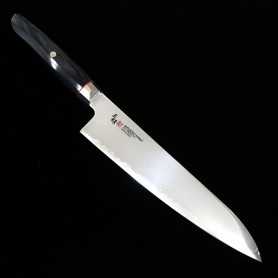 Couteau japonais de Chef Gyuto - ZANMAI - Série Revolution - Manche Décagonal Noire - Acier SG2 - Dimension: 21cm