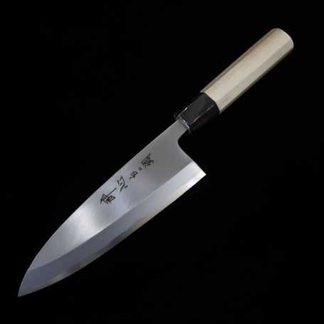 Couteau japonais deba pour gaucher SUISIN - Shirogami - Taille:15/16,5/18cm