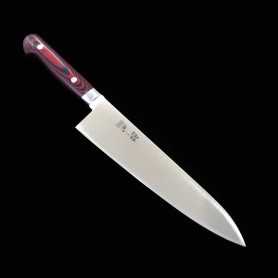 Couteau Gyuto de chef japonais - SUISIN - Suède Inox - Premium Wine Black Micarta - Tailles : 21 / 24cm