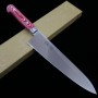 Couteau Gyuto de chef japonais - SUISIN - Suède Inox - Premium Red Micarta - Tailles : 21 / 24cm