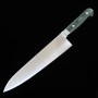 Couteau Gyuto de chef japonais - SUISIN - Suède Inox - Premium Green Micarta - Tailles : 21 / 24cm