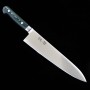 Couteau Gyuto de chef japonais - SUISIN - Suède Inox - Premium Green Micarta - Tailles : 21 / 24cm