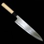 Couteau de chef japonais Gyuto MIZUNO TANRENJO Minamoto Akitada Aoko Taille : 24cm