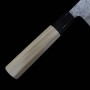 Couteau japonais santoku - MIURA - Shirogami2 - Tsuchime - Taille : 16.5cm