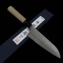 Couteau japonais santoku - MIURA - Shirogami2 - Tsuchime - Taille : 16.5cm