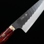 Couteau de chef japonais gyuto - NIGARA - Kurouchi Tsuchime - Manche personnalisé - SG2 - Taille : 21cm