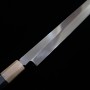 Couteau japonais Sakimaru Takobiki - SUISIN - Shirogami 1- Mizu honyaki -Yoshikazu Ikeda- Taille:30cm