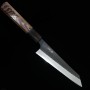 Couteau japonais honesuki - NIGARA - Acier inoxydable SG2 - Kurouchi tsuchime - Manche en bois de wengé - Taille:17cm