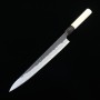 Couteau japonais sujibiki MIURA Aogami super nashiji Taille:24cm