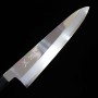 Japanese single bevel chef knife gyuto MIURA OBIDAMA Carbon blue 2 mirrored finish Size:24cm