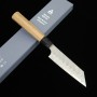 Couteau d'office japonais - NIGARA - Migaki Tsuchime - Aogami Super - Taille : 12cm
