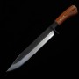 Machette japonaise Kennata - Toyokuni- Acier bleu carbone - Damas - Kuro Tsuchime - Taille:21cm