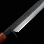 Machette japonaise Kennata - Toyokuni- Acier bleu carbone - Damas - Kuro Tsuchime - Taille:21cm