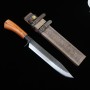 Machette japonaise Kennata - Toyokuni- Acier bleu carbone - Damas - Kuro Tsuchime - Taille:21cm