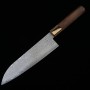 Couteau japonais santoku - MIURA- SG-2 damas noir - Taille : 18cm