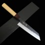 Couteau japonais bunka - MIURA - Carbone Aogami Super - Finition noire - Taille : 17cm