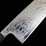 Couteau japonais santoku MIURA Stainless SLD Uzunami Custom handle Taille : 16,5cm