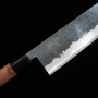 Couteau japonais nakiri MIURA Kurouchi acier carbone blanc Taille:17cm