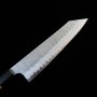 Couteau de Chef Japonais gyuto - NIGARA - Migaki Tsuchime - Aogami Super - Taille : 24cm