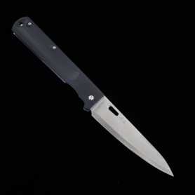 Petit couteau à cran d'arrêt - TAKESHI SAJI - Acier Damas R2 - Taille : 10.5cm
