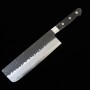 Couteau japonais Nakiri - MIURA - Aogami Super - Finition noire - Taille : 16.5cm