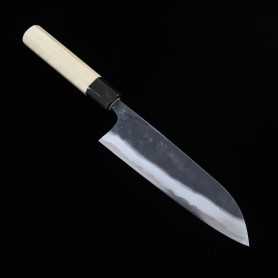 Couteau japonais santoku KYOUHEI SHINDO Carbon blue 2 Taille:17cm