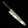 Japanese wagyuto Knife - KAGEKIYO - Urushi Kuroro - Stainless ginsan mirrored finish - Size: 24cm