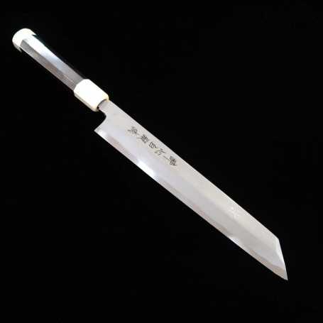 Couteau japonais kiritsuke SUISIN Tanryu white 1 damas - Kenji Togashi - Taille:27cm