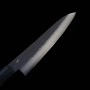 Couteau utilitaire japonais - SHIZU HAMONO - Gen Serie - VG-10 Black Damascus - Taille : 16cm