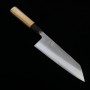 Couteau japonais bunka- HATSUKOKORO - Nashiji épais - Carbone blanc 2 - Taille:16.5cm