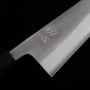 Couteau japonais bunka- HATSUKOKORO - Nashiji épais - Carbone blanc 2 - Taille:16.5cm