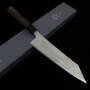 Couteau japonais kiritsuke gyuto - NIGARA - Inox Vg10 - Tsuchime Damascus - manche wenge - Taille:24cm