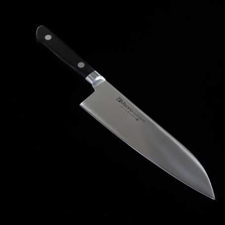 Couteau japonais santoku - MISONO - Molybdène - Taille : 18cm