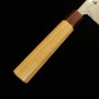 Couteau de Chef Japonais gyuto - MIURA - Uzunami Nickel damas - Manche en bois de Zelkova - Taille:24cm