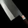 Couteau chinois - IKENAMI HAMONO - Bleu 2 et fer doux Taille : 21cm