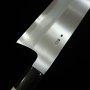 Couteau japonais Nakiri - SAKAI KIKUMORI - Série Kikuzuki Kasumi - Shirogami 2 - Dimensions : 18cm