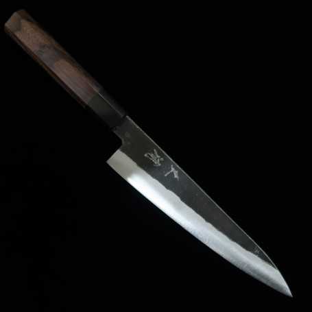 Couteau de cuisine japonais gyuto - MIURA - Aogami Super - bois de rose - Taille : 21cm