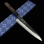 Couteau de cuisine japonais gyuto - MIURA - Aogami Super - bois de rose - Taille : 21cm