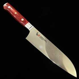 Couteau japonais Santoku - ZANMAI - Série Classic Pro Damascus Flame - Dimension: 18cm