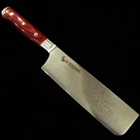 Couteau japonais Nakiri - ZANMAI - Classic Series - Pro Damascus Flame - Taille : 16,5cm