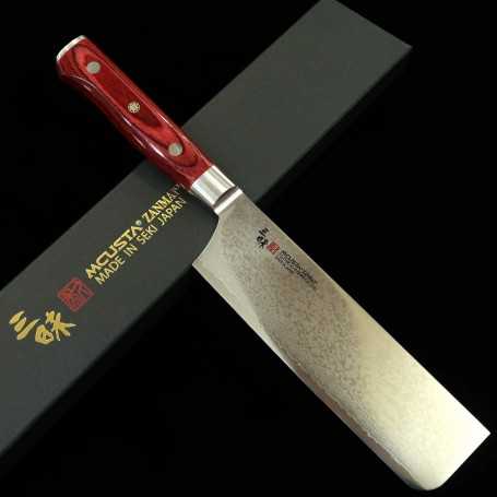 Couteau japonais Nakiri - ZANMAI - Classic Series - Pro Damascus Flame -  Taille : 16,5cm