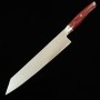 Couteau japonais Kiritsuke - ZANMAI - Série Revolution - Manche Décagonal Rouge - Acier SG2 - Dimension: 23cm