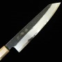 Couteau gyuto de chef japonais Kengata - SUISIN - Série noire par Kenji Togashi - Shirogami2 - Taille:21/24cm