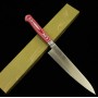 Couteau à Petty Japonais - SUISIN - Suède Inox - Premium Red Micarta - Taille : 15cm