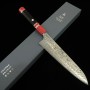 Couteau de Chef Japonais Gyuto- NIGARA - Super Gold 2(SG2) - Damas - manche custom - Taille:24cm