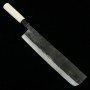 Grand couteau Nakiri - finition noire - aiguisage Hama - SK-5 - 300mm