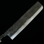 Grand couteau Nakiri - finition noire - aiguisage Hama - SK-5 - 300mm