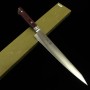 Couteau japonais Sujihiki - SUISIN - Suède Inox - Premium Wine Black Micarta - Tailles : 24 / 27cm